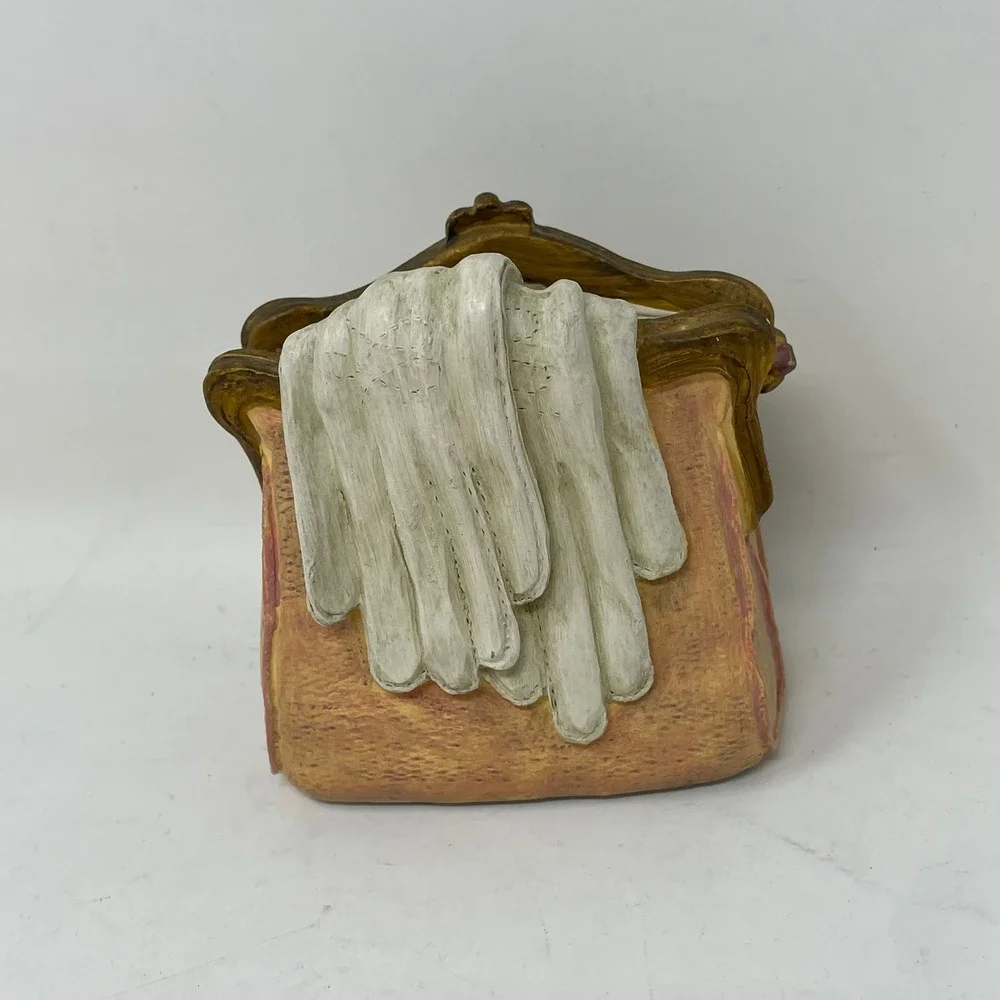 Vintage 1996 Figi Graphics Purse Pencil Cup Victorian Handbag Rose Gloves